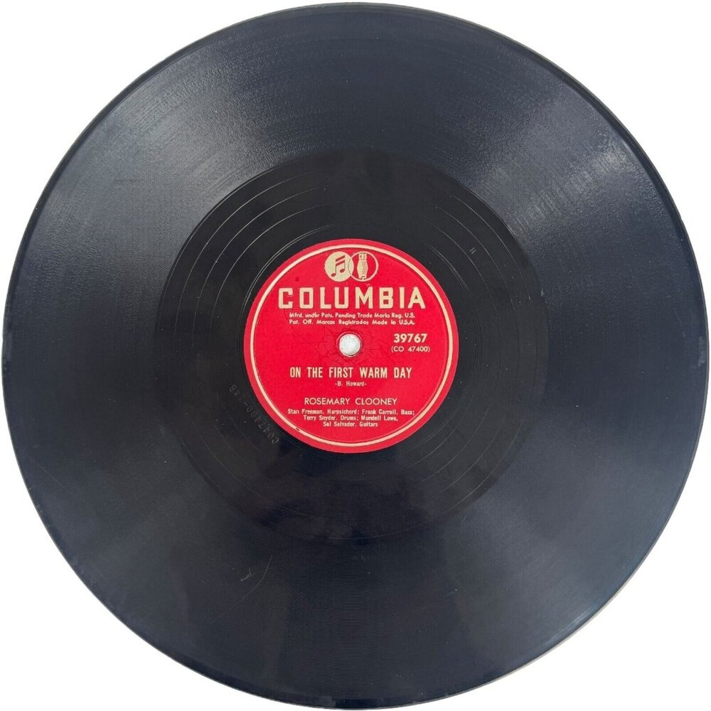 Rosemary Clooney - On The First Warm Day / Botch-A-Me - 39767 Columbia 78rpm 10"
